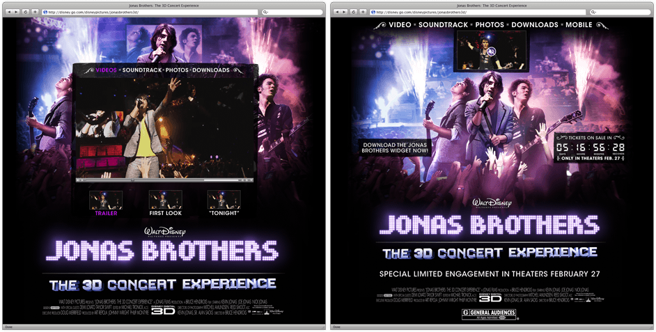 Jonas Brothers Website