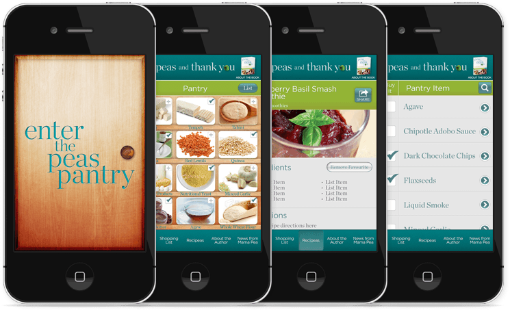 Enter the Peas Pantry iPhone App